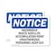 Signmission Hazardous Waste Satellite Accumulation Point OSHA Notice Sign, Vinyl Decal, 7in W x 5in L, 2PK OS-2PACK-NS-D-57-L-13337 - alternate 1